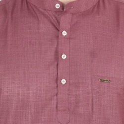 Mens Peony Purple Short Kurta